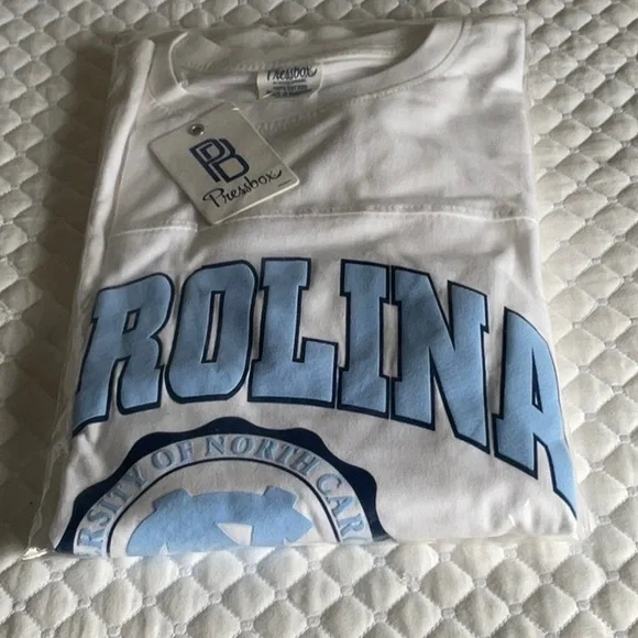 Carolina White Long Sleeve Logo Tee - Picture 9 of 11